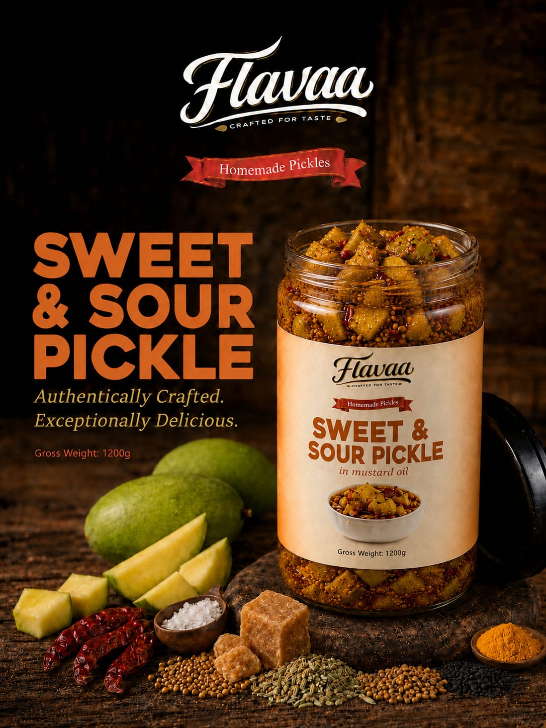 Flavaa Sweet & Sour Pickle