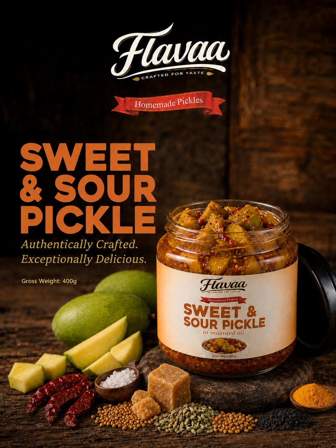 Flavaa Sweet & Sour Pickle