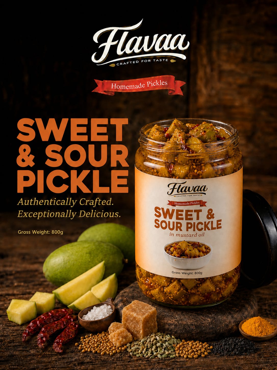 Flavaa Sweet & Sour Pickle